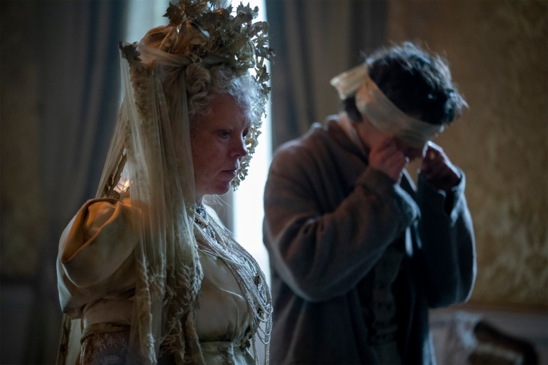 “GREAT EXPECTATIONS” -- Episode 2 -- Pictured (L-R): Olivia Colman as “Miss Havisham,” Tom Sweet as Young Pip CR: Miya Mizuno/FX
